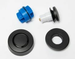 New 🧨 Dearborn True Blue® Bath Waste Trim Kit and Touch Toe Stopper in Matte Black 🤩