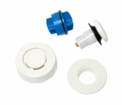 Coupon 👍 Dearborn True Blue® Bath Waste Trim Kit and Touch Toe Stopper in White 🎁