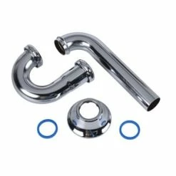 Cheap 😍 Dearborn 1-1/4 in. 17 ga Deep Flange P-Trap with Brass Nut in Polished Chrome ✔️