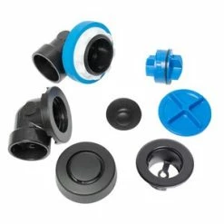 Flash Sale ❤️ Dearborn True Blue® Plastic Toe-Tap Drain in Matte Black ❤️