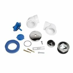 Flash Sale 🥰 Dearborn True Blue® Traditional Bath Waste Half Kit Schedule 40 PVC Uni-Lift Stopper in Chrome 👏