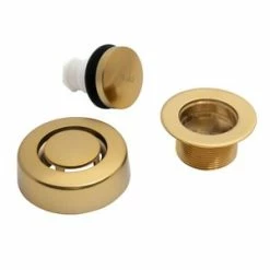 Best Pirce 🌟 Dearborn True Blue® Solvent Weld Brass Touch Toe Stopper in Brushed Gold ❤️