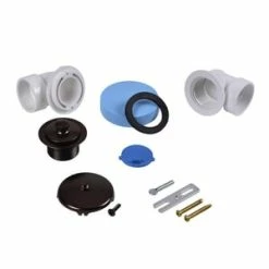 Flash Sale ⌛ Dearborn True Blue® Traditional Bath Waste Half Kit Schedule 40 PVC Uni-Lift Stopper in Oil Rubbed Bronze 🌟